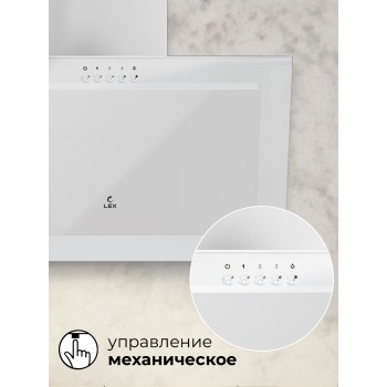 LEX Mio G 600 White - Вытяжка кухонная наклонная