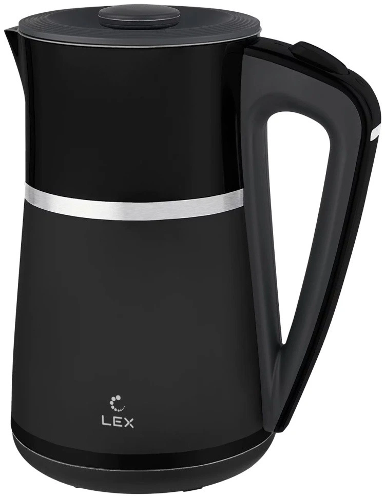 Электрический чайник LEX LXK 30020-2 в черном цвете