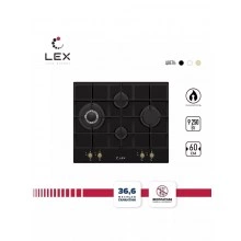Газовая варочная панель LEX GVG 643C BL