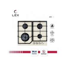 Газовая варочная панель LEX GVG 6040-1 IV Light Белый антик