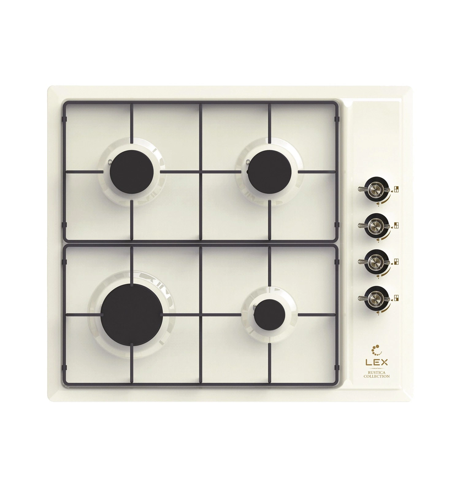 Газовая варочная панель LEX GVE 6044-1 C IV Light Белый антик