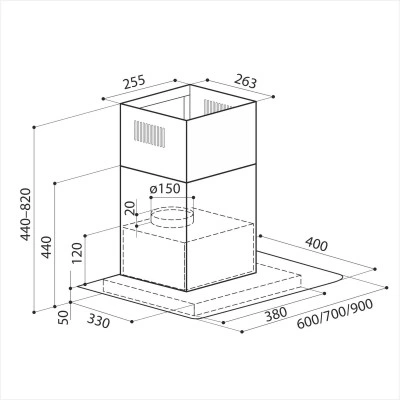 Декоративная вытяжка LEX Apollo N 600 Inox Декоративная вытяжка LEX Apollo N 600 Inox