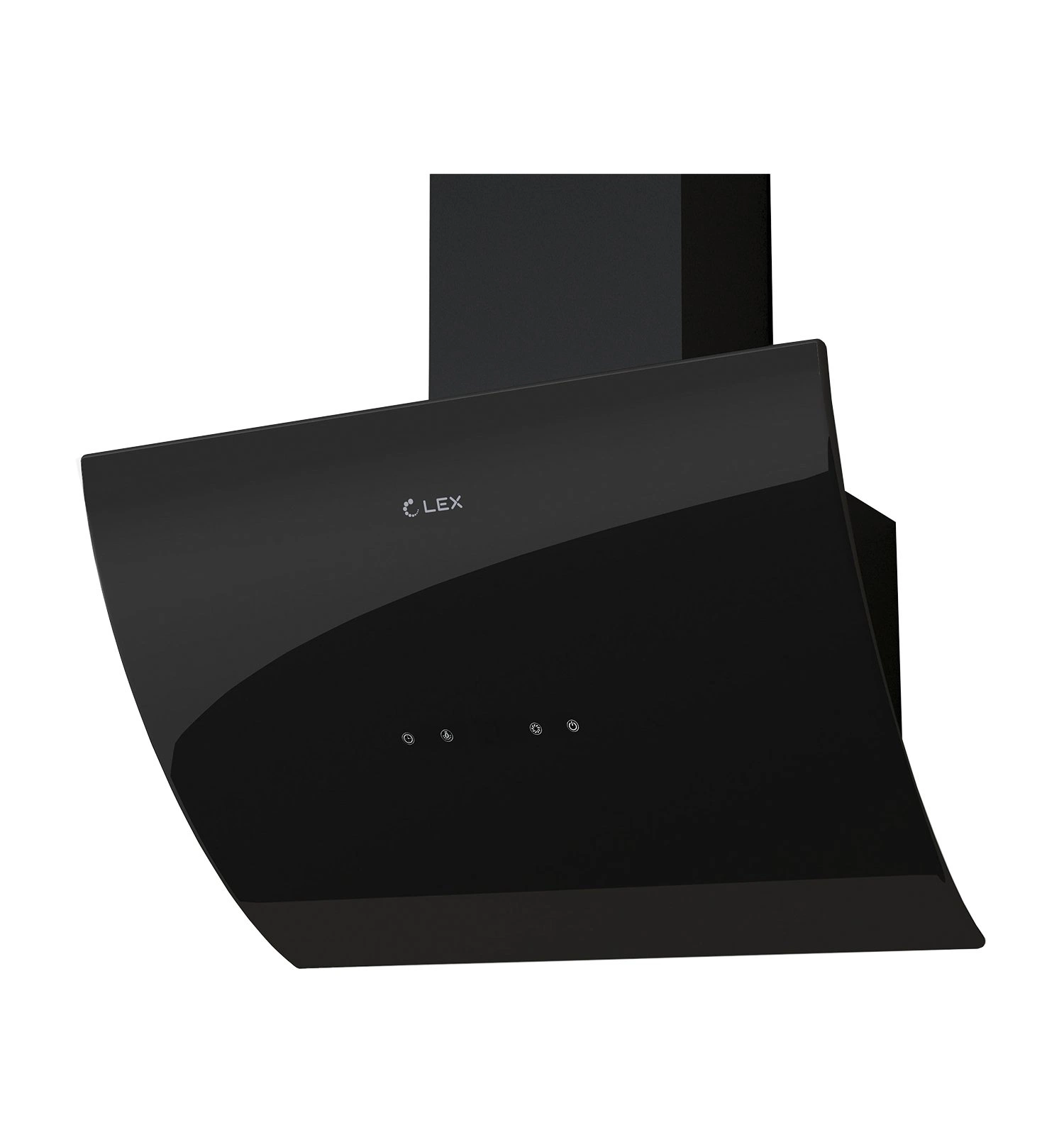 Наклонная вытяжка LEX Plaza 600 Black
