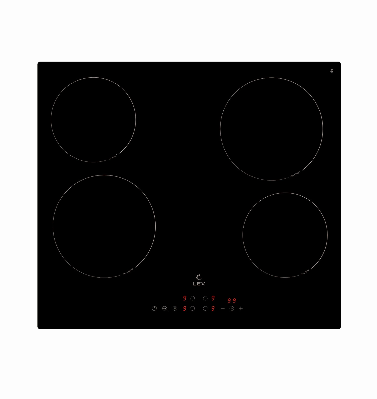Варочная панель электрическая LEX EVH 6040B BL