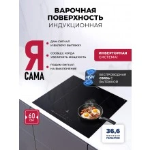 Индукционная варочная панель LEX EVI 640A I BL