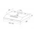 Плоская вытяжка LEX S 600 White Плоская вытяжка LEX S 600 White
