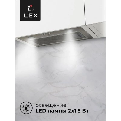 Встраиваемая вытяжка LEX GS BLOC P 600 Inox Встраиваемая вытяжка LEX GS BLOC P 600 Inox