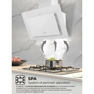 Наклонная вытяжка LEX Mika GS 600 White Наклонная вытяжка LEX Mika GS 600 White