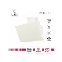 Наклонная вытяжка LEX Touch 600 Ivory Light