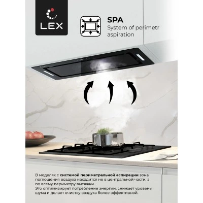 Встраиваемая вытяжка LEX GS BLOC GS 900 Black Встраиваемая вытяжка LEX GS BLOC GS 900 Black