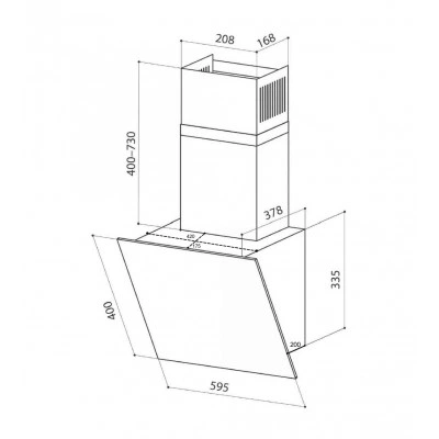 Наклонная вытяжка LEX Touch 600 Ivory Наклонная вытяжка LEX Touch 600 Ivory