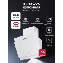 Наклонная вытяжка LEX Mio 500 White