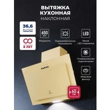 Наклонная вытяжка LEX Mio 600 Ivory