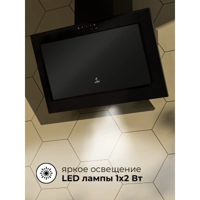 Наклонная вытяжка LEX Mio G 500 Black Наклонная вытяжка LEX Mio G 500 Black