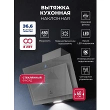 Наклонная вытяжка LEX Mio GS 600 Grey