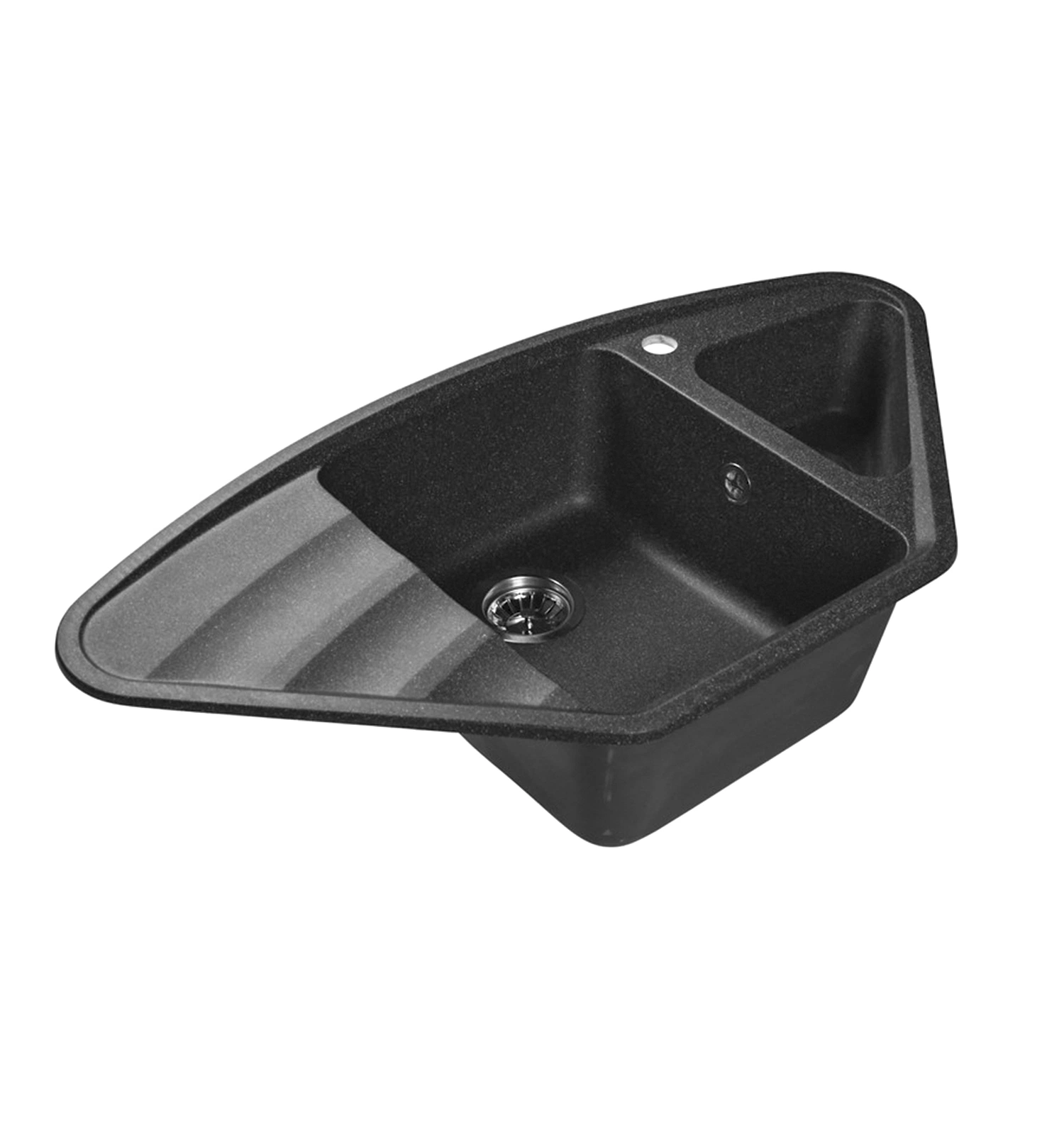 Мраморная кухонная мойка LEX Haruna 950 Black