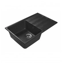 Мраморная кухонная мойка LEX Lucerne 780 Black