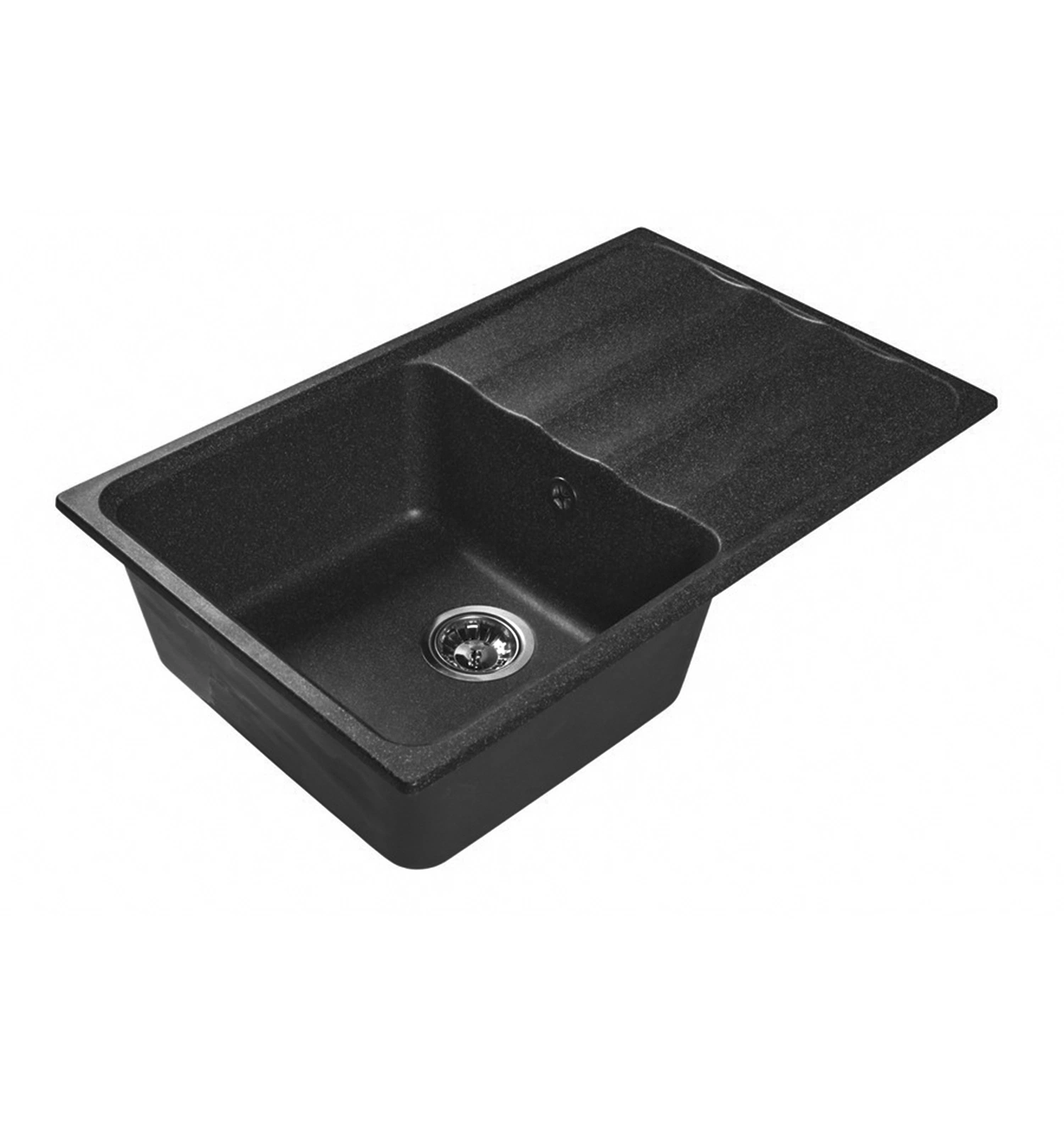 Мраморная кухонная мойка LEX Lucerne 780 Black