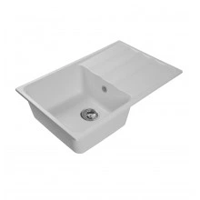 Мраморная кухонная мойка LEX Lucerne 780 White