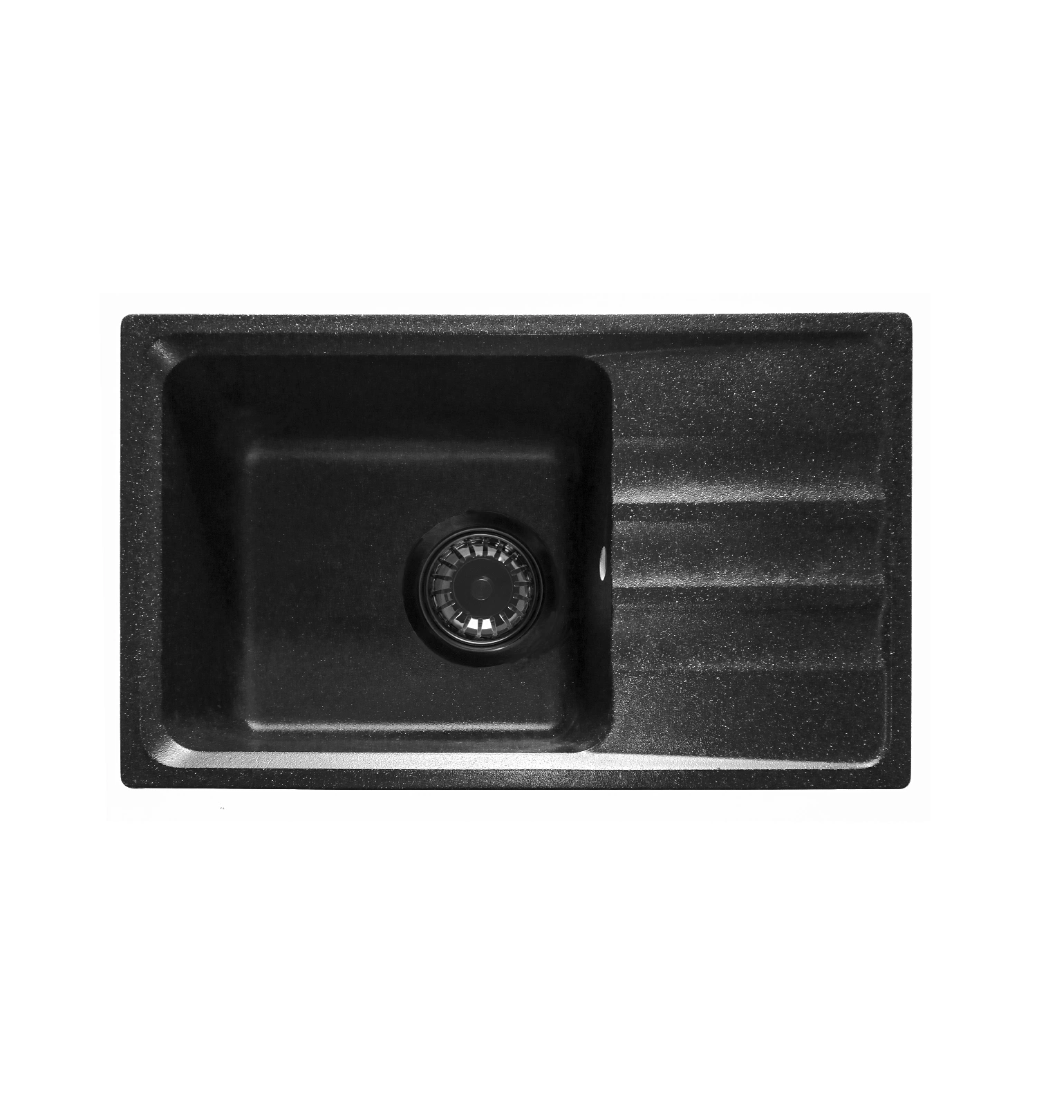 Мраморная кухонная мойка LEX Lumera 680 Black