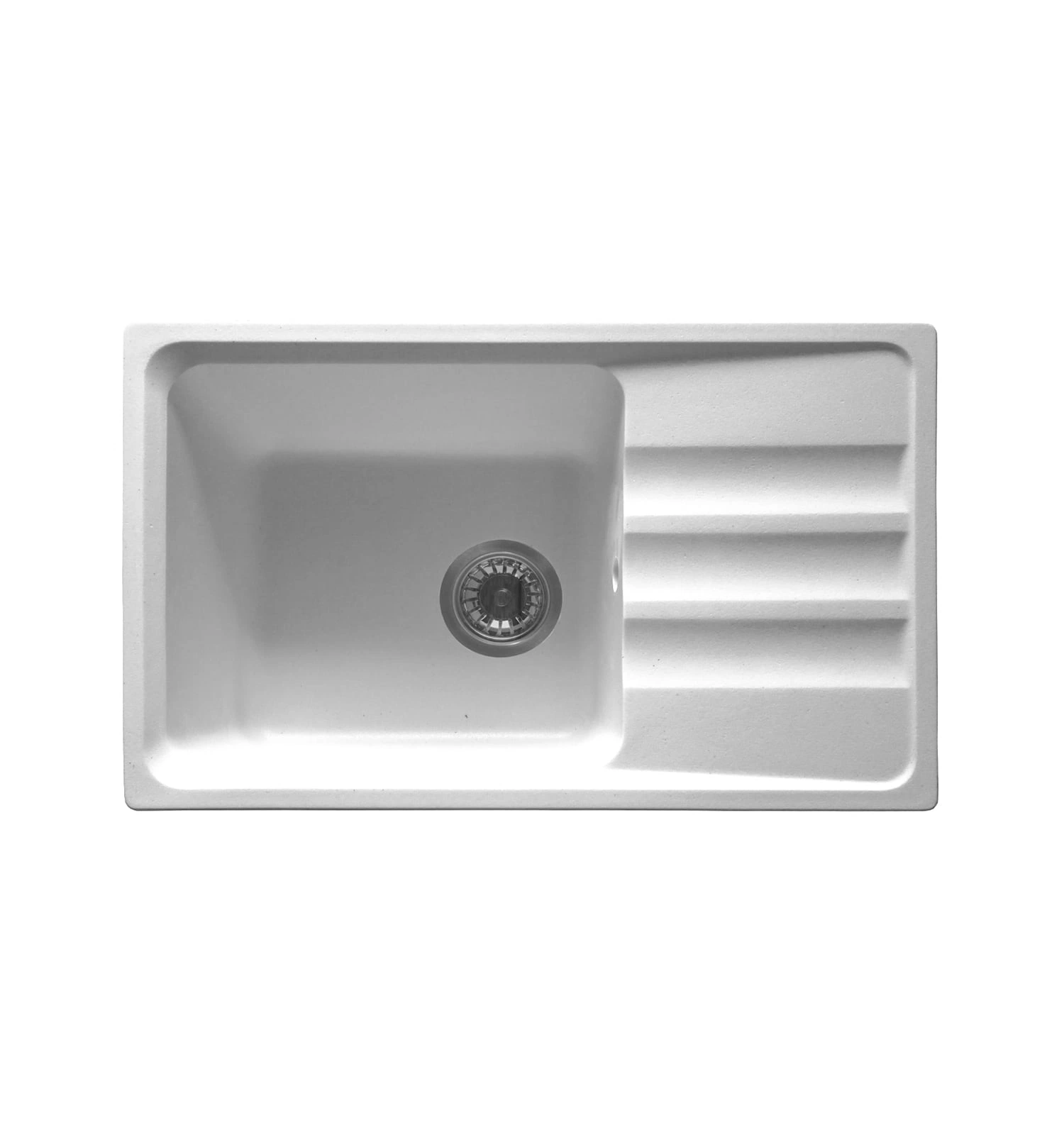 Мраморная кухонная мойка LEX Lumera 680 White