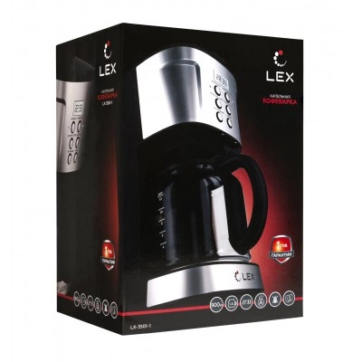 Капельная кофеварка LEX LX-3501-1 Капельная кофеварка LEX LX-3501-1