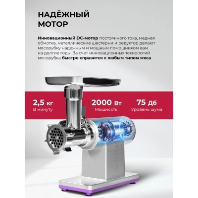 Мясорубка LEX LX4002 PRO Мясорубка LEX LX4002 PRO
