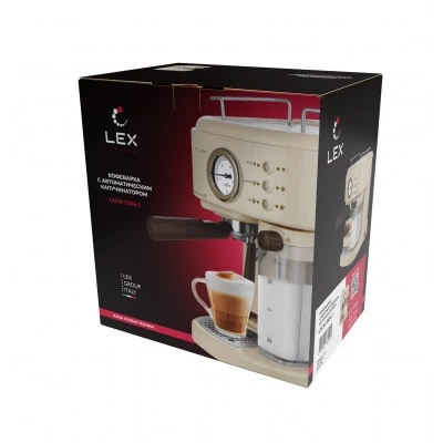 Рожковая кофеварка LEX LXCM 3504-1 Рожковая кофеварка LEX LXCM 3504-1
