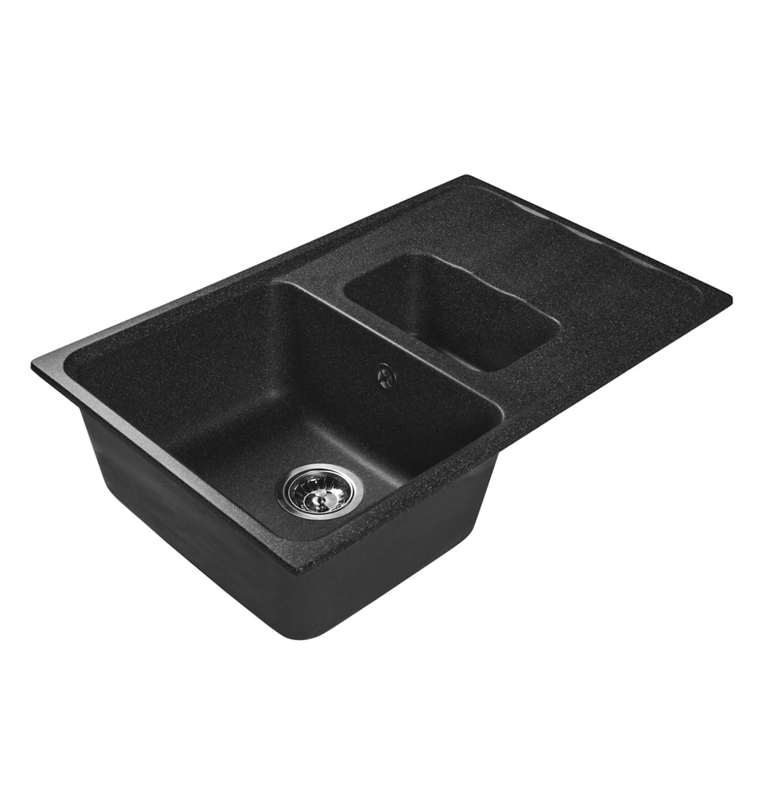 Мраморная кухонная мойка LEX Maggiore 780 Black