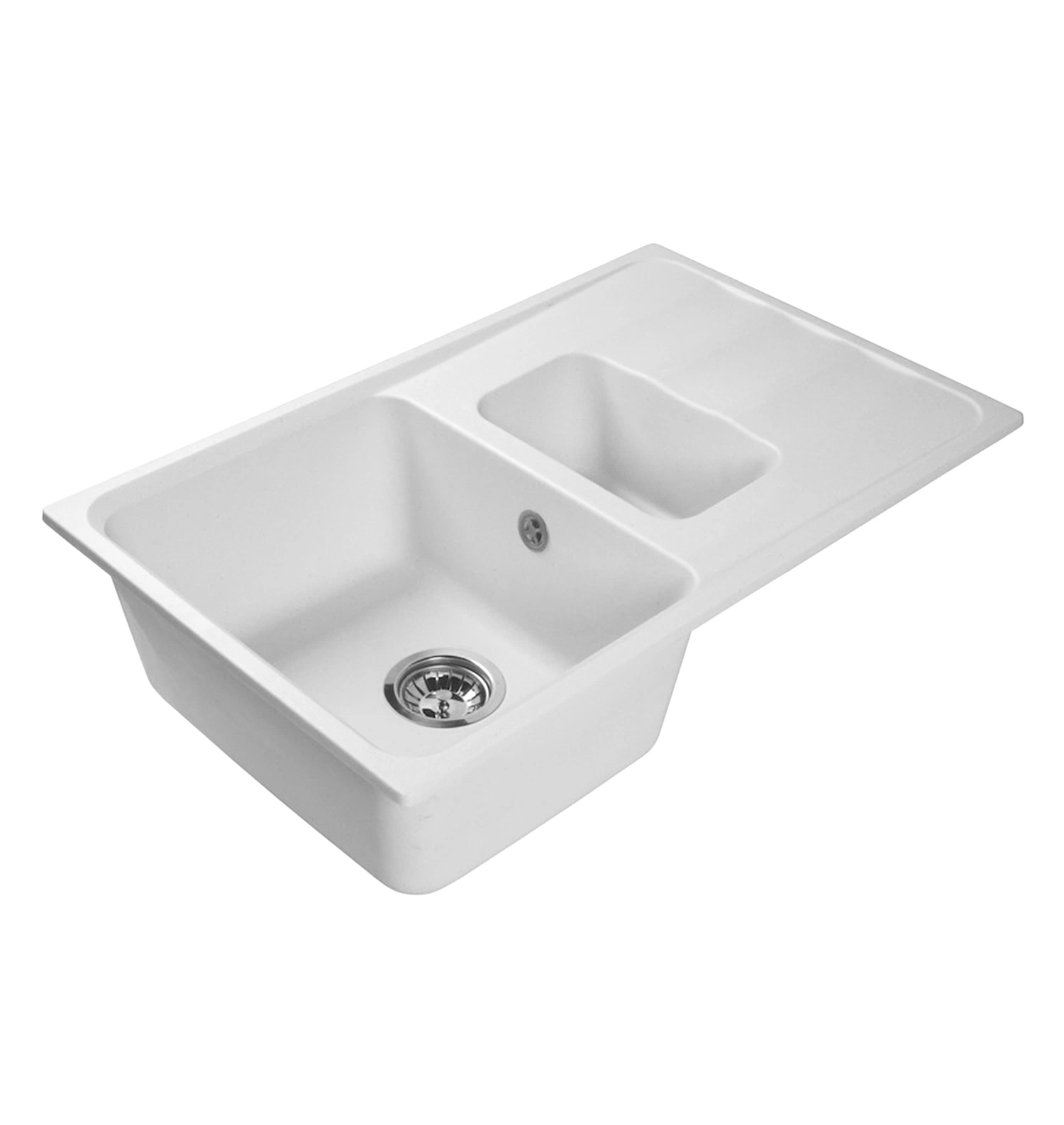 Мраморная кухонная мойка LEX Maggiore 780 White
