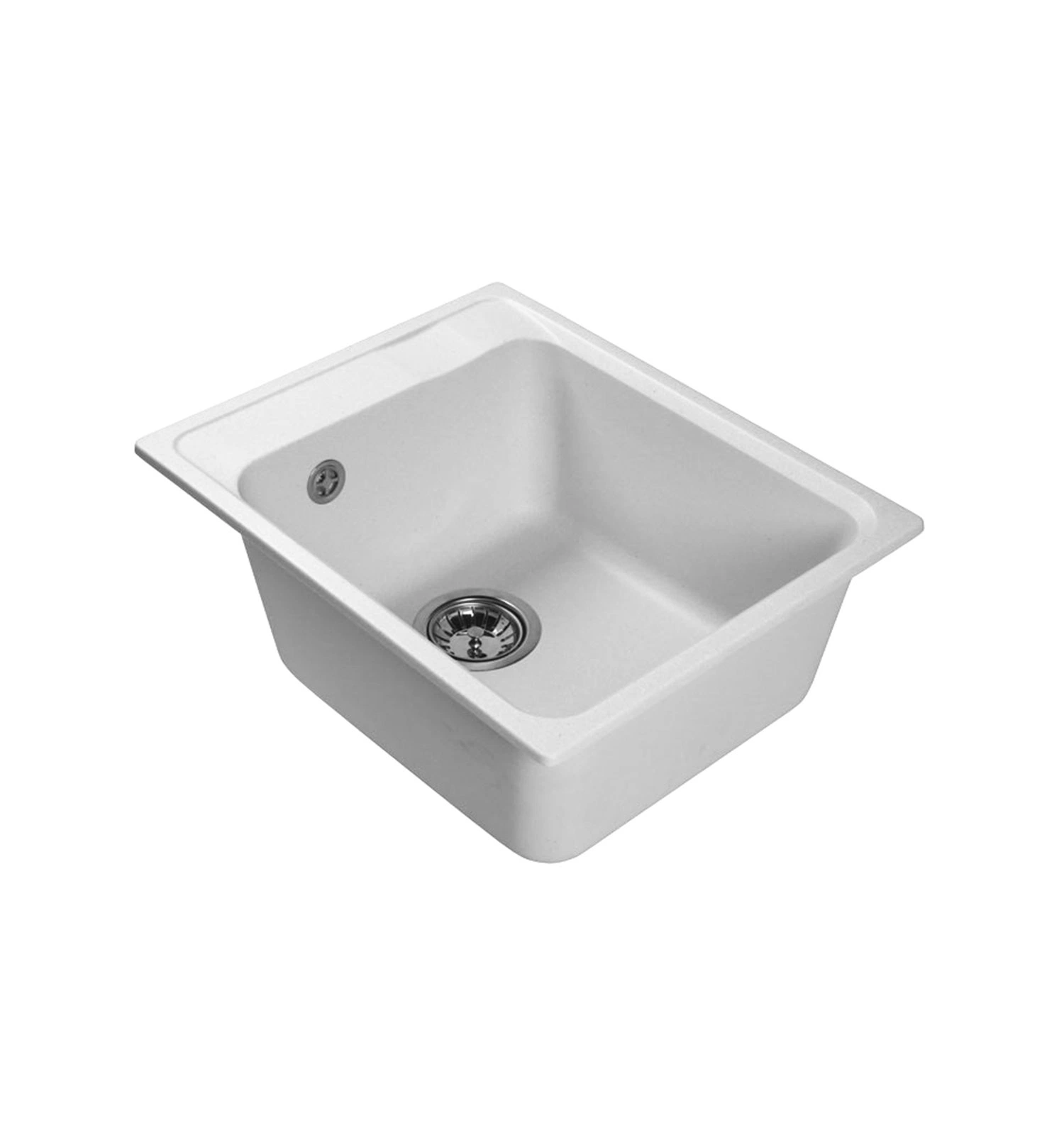Мраморная кухонная мойка LEX Nemi 510 White