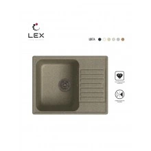 Кварцевая кухонная мойка LEX Garda 620 Sand