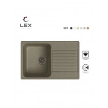 Кварцевая кухонная мойка LEX Geneva 740 Sand