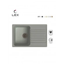 Кварцевая кухонная мойка LEX Geneva 740 Space Gray