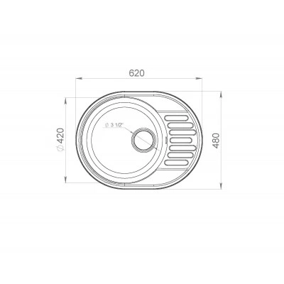 Кухонная мойка LEX Orta 620 Black Кухонная мойка LEX Orta 620 Black