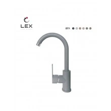 Кварцевый кухонный смеситель LEX Tanaro Space Gray