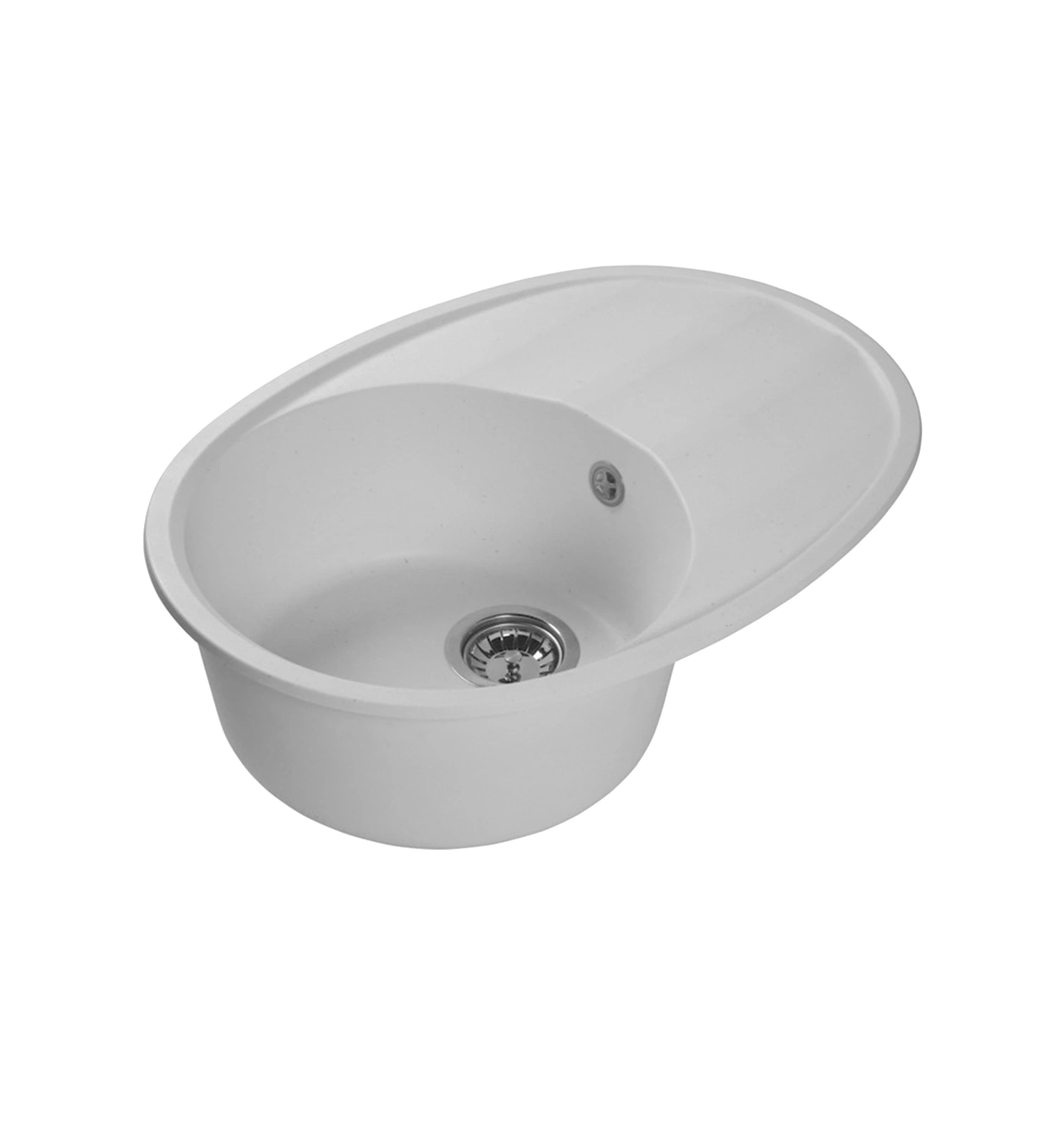 Мраморная кухонная мойка LEX Laguna 680 White