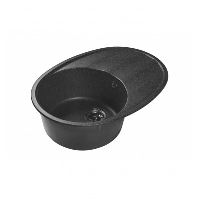 Мраморная кухонная мойка LEX Laguna 680 Black Мраморная кухонная мойка LEX Laguna 680 Black