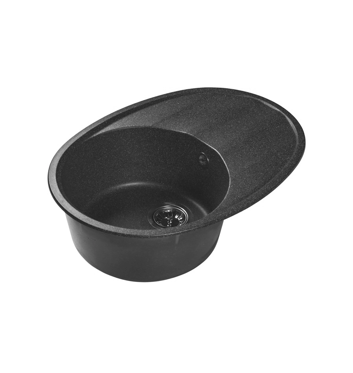 Мраморная кухонная мойка LEX Laguna 680 Black