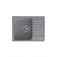 Кварцевая кухонная мойка LEX Garda 620 Deep Grey