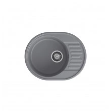 Кварцевая кухонная мойка LEX Orta 620 Deep Grey