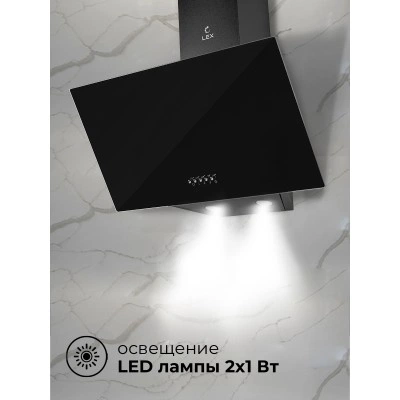 Наклонная вытяжка LEX Meta 600 Black Наклонная вытяжка LEX Meta 600 Black