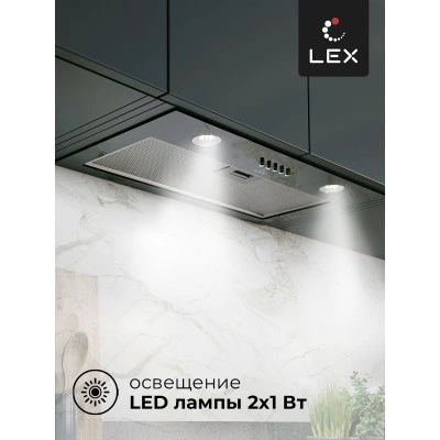 Встраиваемая вытяжка LEX Ghost 600 Black Встраиваемая вытяжка LEX Ghost 600 Black