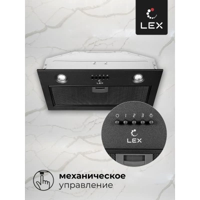 Встраиваемая вытяжка LEX Ghost 600 Black Встраиваемая вытяжка LEX Ghost 600 Black