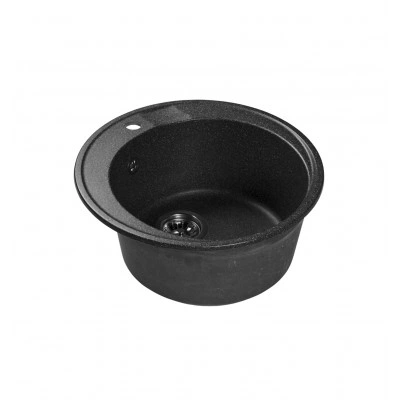 Мраморная кухонная мойка LEX Vico 490 Black Мраморная кухонная мойка LEX Vico 490 Black