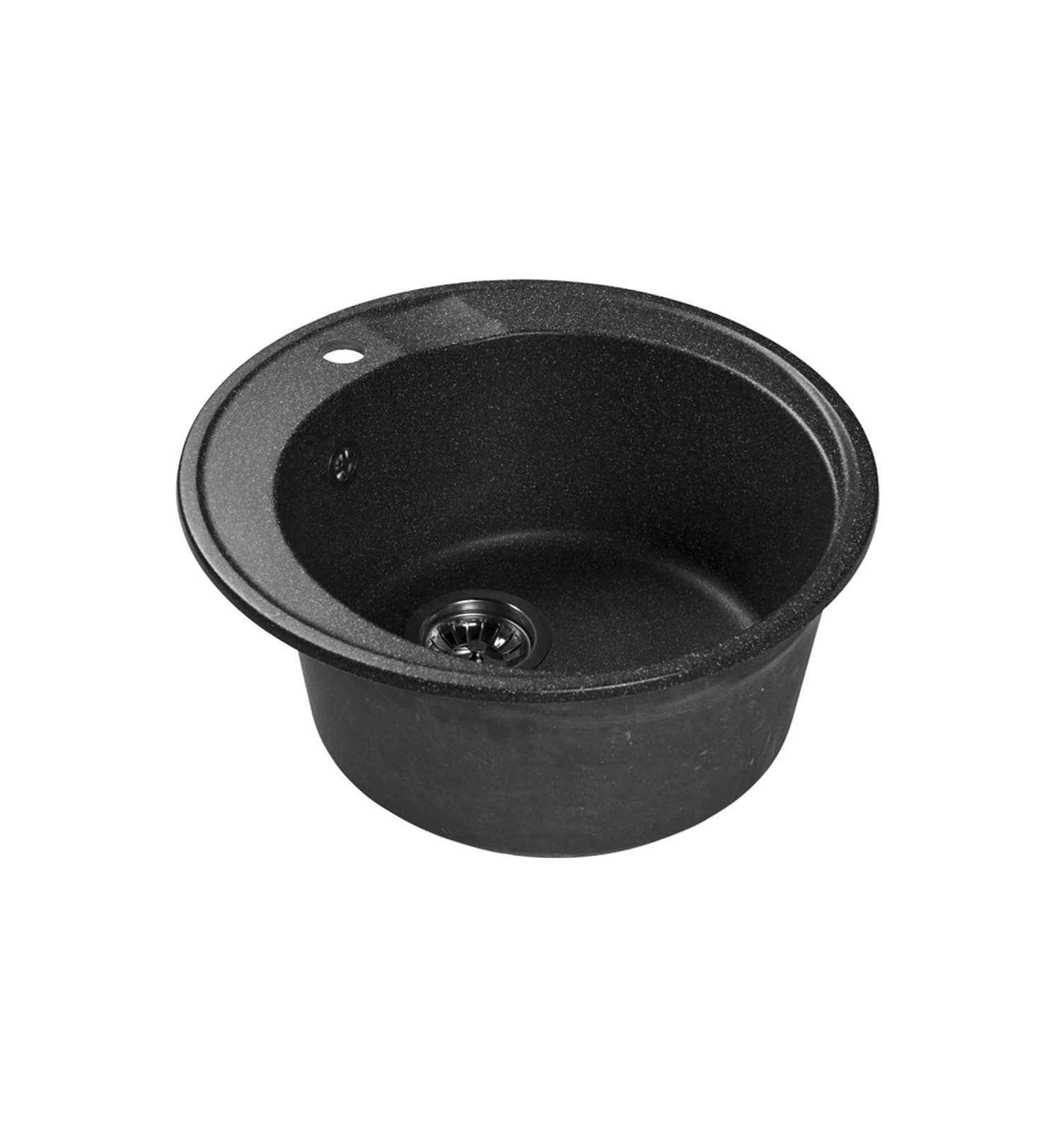 Мраморная кухонная мойка LEX Vico 490 Black
