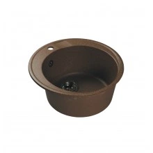 Мраморная кухонная мойка LEX Vico 490 Chocolate