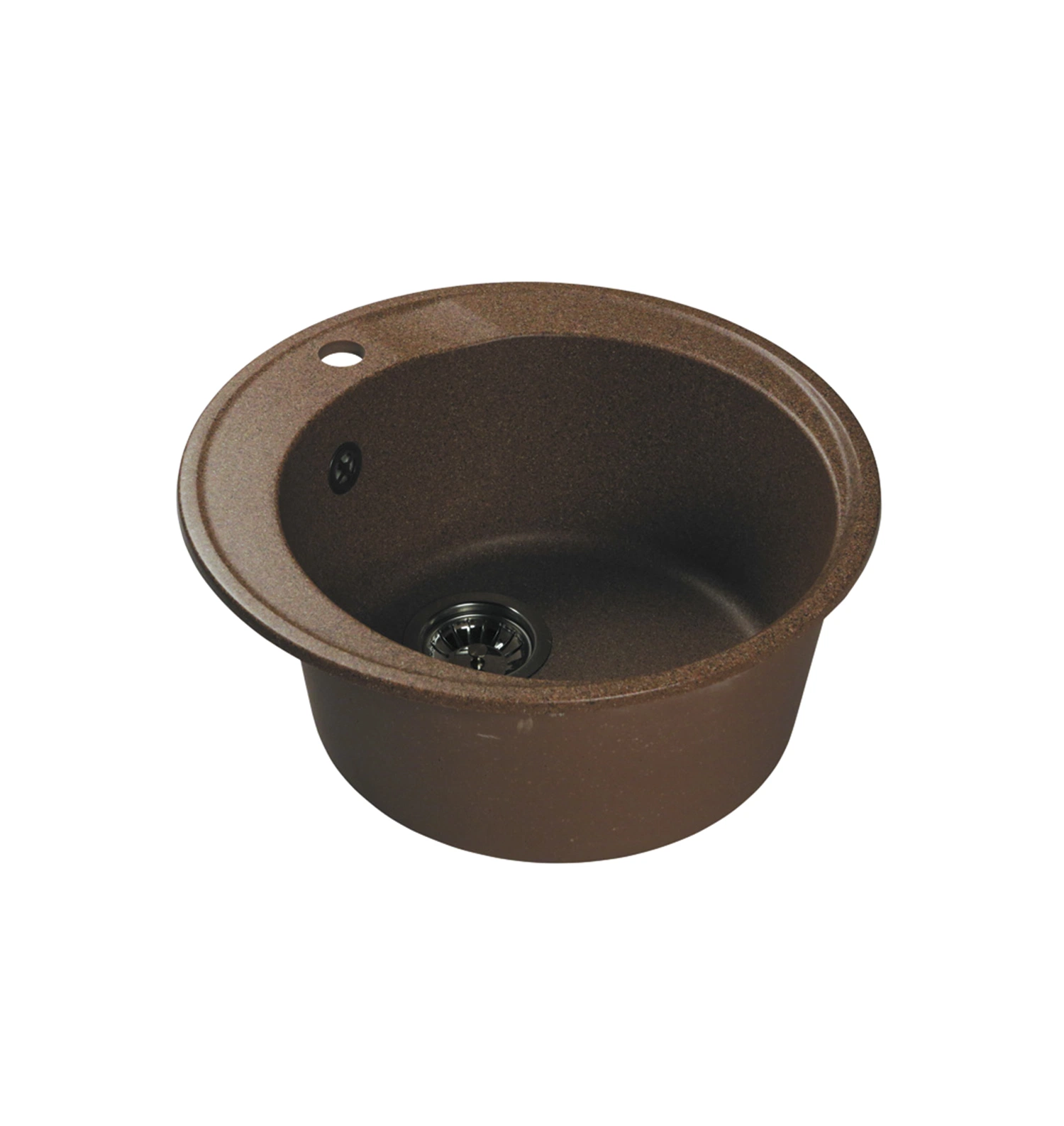 Мраморная кухонная мойка LEX Vico 490 Chocolate