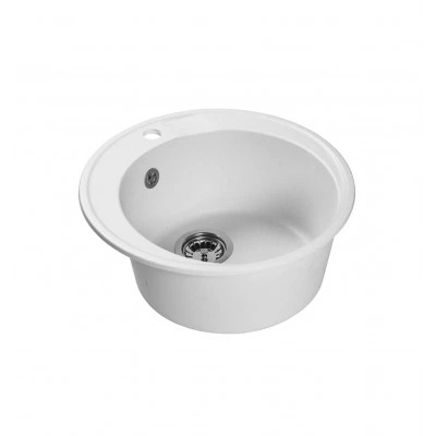 Мраморная кухонная мойка LEX Vico 490 White Мраморная кухонная мойка LEX Vico 490 White
