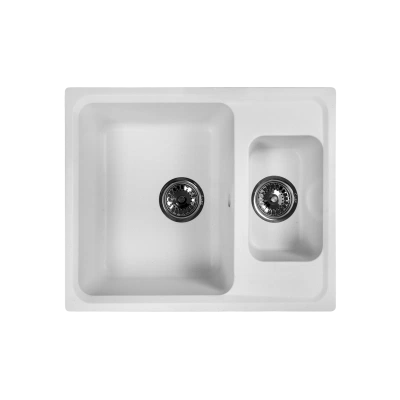 Мраморная кухонная мойка LEX Zurich 590 White Мраморная кухонная мойка LEX Zurich 590 White